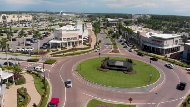 Florida Sarasota Daki Üniversite Şehir Merkezi Nde Drone Videosu — Stok video