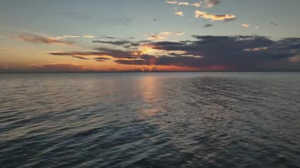 Widok Lotu Ptaka Nad Zatoką Mobile Pobliżu Mullet Point Fairhope — Wideo stockowe
