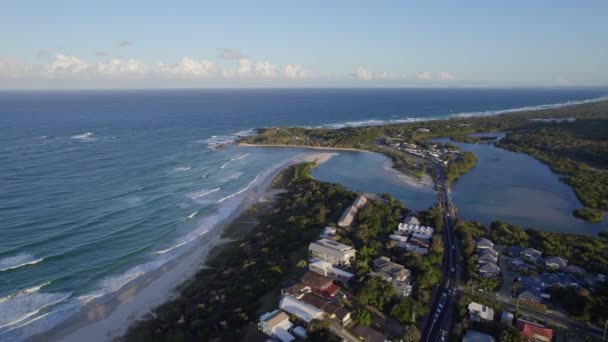 Hastings Point Északkelet Dél Wales Ausztrália Tweed Shire Légi Drón — Stock videók