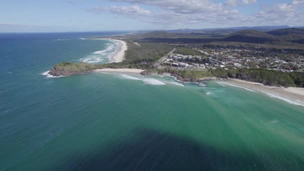 Paesaggio Idilliaco Cabarita Beach Nel Nuovo Galles Del Sud Australia — Video Stock