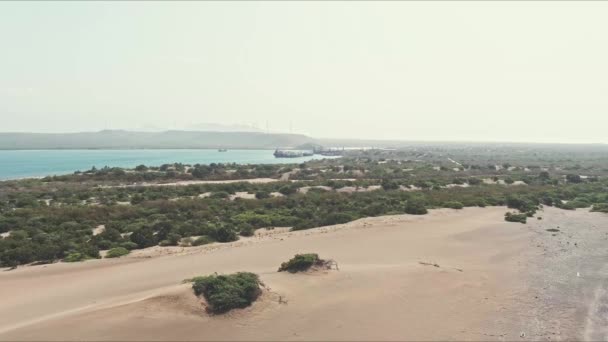 Vedere Aeriană Vedere Coasta Las Dunas Bani Din Republica Dominicană — Videoclip de stoc