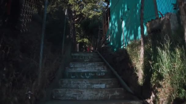 Escalera Cumbre San José Del Pacífico — Vídeos de Stock