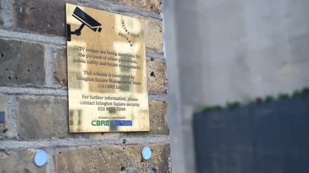 Cctv Αναφέρεται Από Cbre Και Αστυνομία Λονδίνο — Αρχείο Βίντεο