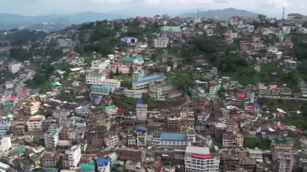 Vue Aérienne Nord Est Inde Qui Possède Hôpital Des Écoles — Video