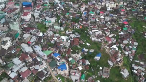 Kohima Kasabasının Hava Manzarası — Stok video