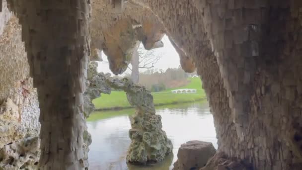 Amplo Tiro Atração Turística Homem Fez Uma Caverna Cristal Localizado — Vídeo de Stock