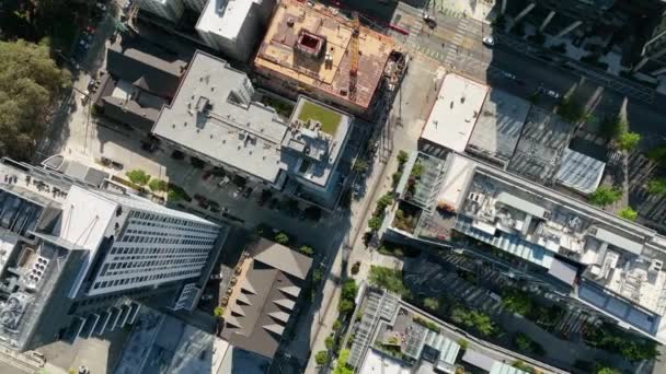 シアトルのサウスレイクユニオン企業地区の上空からの空中撮影の回転 — ストック動画