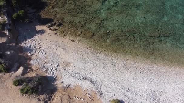 Vista Aérea Hermosa Playa Croacia — Vídeo de stock