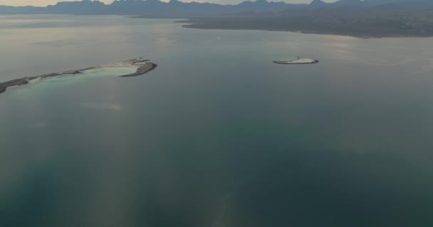 Baja California Sur Açıklarındaki Tropikal Adalar Meksika Hava Sahası — Stok video