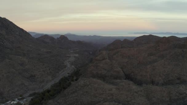 Pilon Lolita Montagne Rocheuse Basse Californie Sur Mexique Aérien — Video