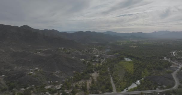 メキシコのベラクルスにあるコマラパ町の空中景観 — ストック動画