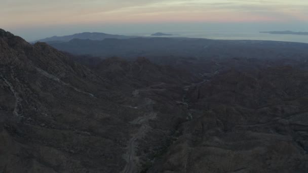 Όμορφο Τοπίο Του Μεξικού Κοντά Pilon Lolita Mountain Στην Μπάχα — Αρχείο Βίντεο