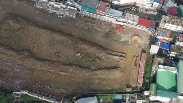 Luftaufnahme Der Lokalen Bodenkonstruktion Von Kohima — Stockvideo