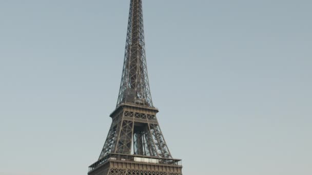 Paris Images River Seine Tour Eiffel Eiffel Tower — стокове відео