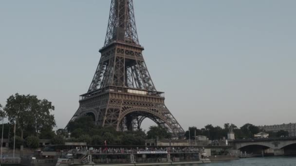 Paryż Zdjęcia Sekwany Tour Eiffel Wieża Eiffla — Wideo stockowe