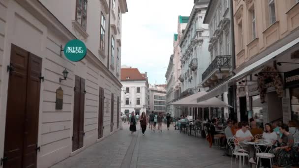 Uma Rua Bratislava — Vídeo de Stock