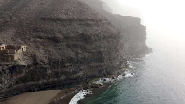 Αεροφωτογραφία Του Gui Gui Beach Las Palmas Gran Canaria Κατά — Αρχείο Βίντεο