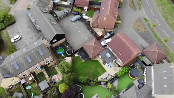 Drone Shots Van Britse Huizen Bury Edmunds Suffolk — Stockvideo
