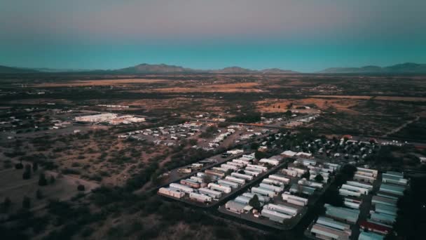 Panoramatický Výhled Kemp Resort Camp Verde Sedona Arizona Usa Letecký — Stock video