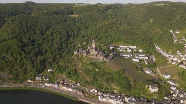 Tournage Fermeture Château Cochem Survolant Cochem Moselle — Video