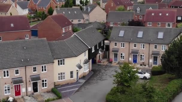 Interessante Drone Opnamen Van Britse Huizen Bury Edmunds Suffolk — Stockvideo
