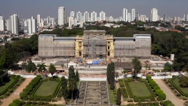 Восстановление Музея Ипиранги Воздуха Связи Празднованием Двухсотлетия Независимости Бразилии 2022 — стоковое видео