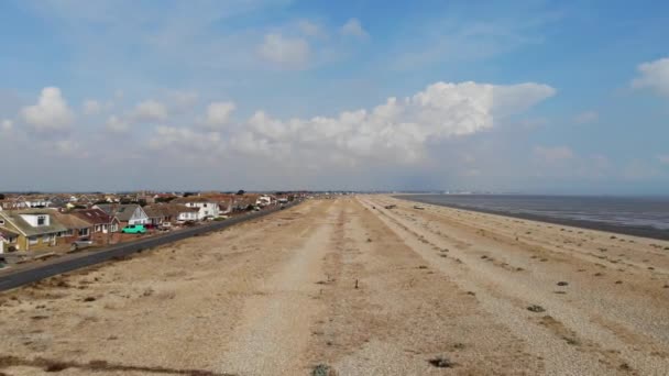 Zdjęcia Dronów Dungeness Beach Kent Wielka Brytania — Wideo stockowe