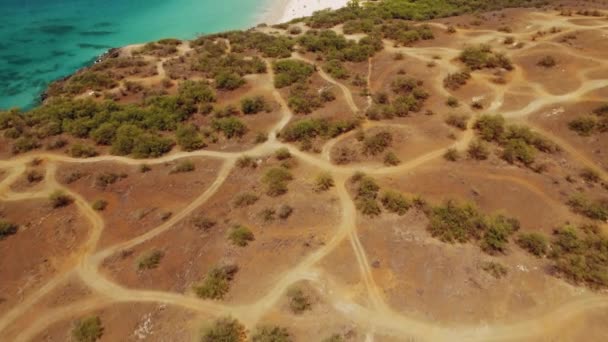 Πετάξτε Πάνω Από Hapuna Beach State Recreation Area Και Beach — Αρχείο Βίντεο