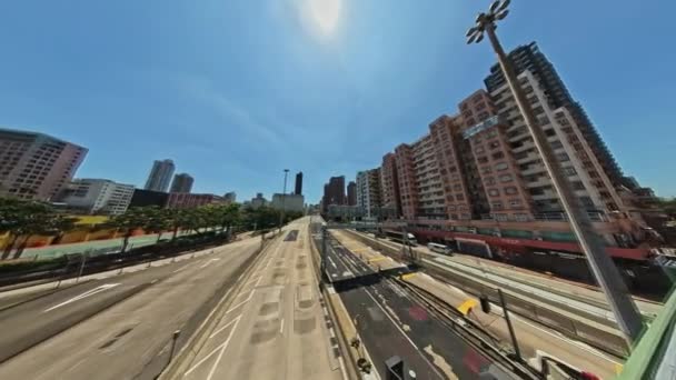 Провал Часу Руху Східного Коулунського Коридору Тай Тунелю Гонконзі — стокове відео
