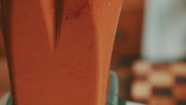 Grinding Veggies Spices Hot Sauce Puree Ingredient Preparation — Stock Video