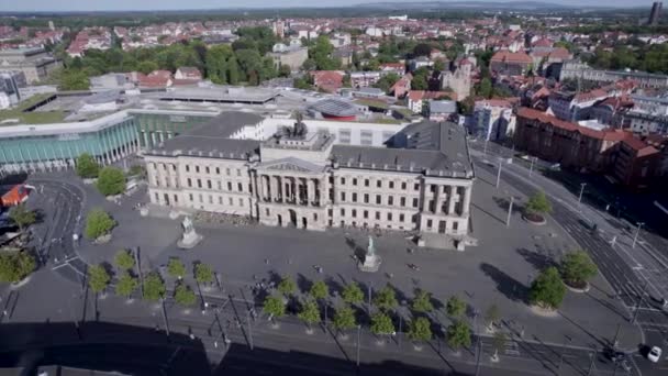 Drone Allemagne Braunschweig Orbite Aérienne Des Arcades Palais — Video