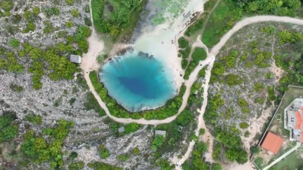 Famoso Río Cetina Croacia — Vídeo de stock