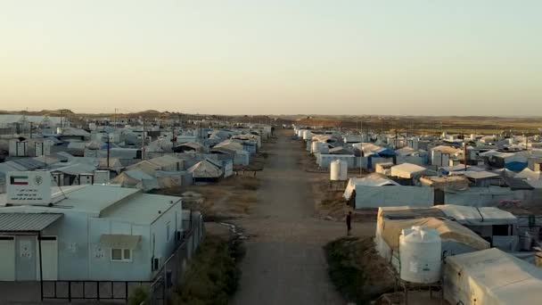 Campo Idp Hassan Sham Nel Nomansland Tra Mosul Erbil Iraq — Video Stock