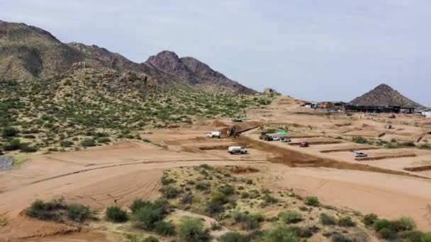 Planta Construcción Desierto Abierto Sonora Scottsdale — Vídeos de Stock