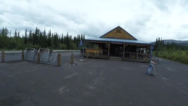 Estación Tren Parque Nacional Denali Alaska — Vídeo de stock