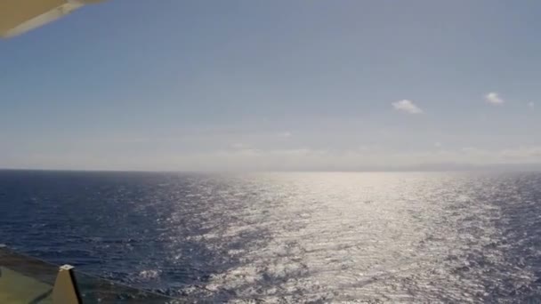 Blick Auf Den Ozean Der Karibik — Stockvideo
