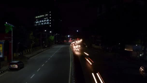 Interval Timp Mașini Care Deplasează Rapid Într Trafic Autostrăzi Trasee — Videoclip de stoc