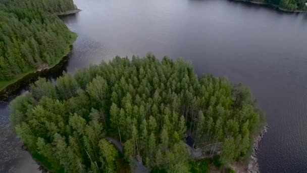 Ett Snabbt Drönarskott Som Förklarar Varför Finland Kallas Tusen Sjöarnas — Stockvideo