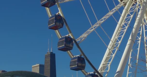 Chicago Wheel Giornata Sole — Video Stock