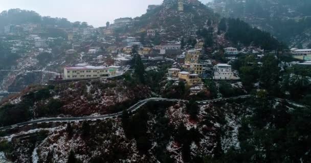 Chute Neige Mussoorie Mussoorie Est Une Des Meilleures Stations Montagne — Video