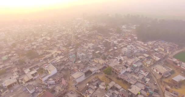 Balayage Aérien État Uttarakhand Dans Nord Inde Montrant Colonie Beaucoup — Video