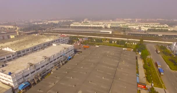 Siidcul Industrial Área Haridwar Uttarakhand India Vista Aérea Que Muestra — Vídeos de Stock