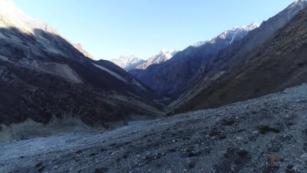 Bhojbasa Uttarakhandbhojbasa Gangotr Yaklaşık Uzaklıkta Gaumukh Mesafede Yer Almaktadır Güzel — Stok video