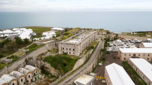 Veduta Aerea Del Forte Pietra Dall Aspetto Carcerario Sull Isola — Video Stock