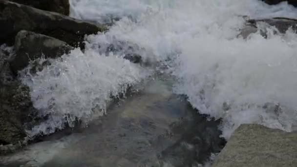 Woda Wypływająca Rynsztoka Rzeki — Wideo stockowe