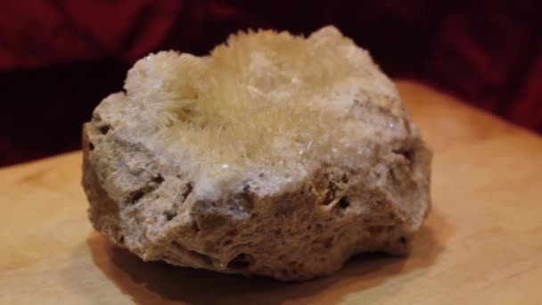 Calcite Crystal Macro Close — Stok Video