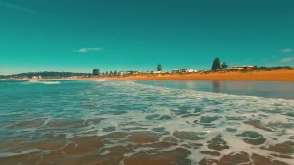 Mareas Entrantes North Narrabeen Beach — Vídeos de Stock