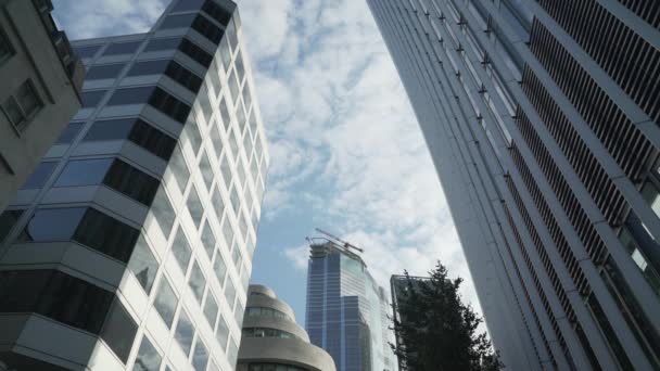 Nubes Lentas Movimiento Ciudad Londres — Vídeos de Stock