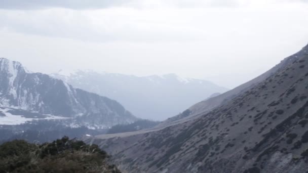 Schöne Aussicht Auf Die Gipfel Und Berge Des Himalaya Von — Stockvideo