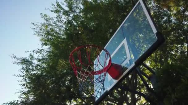 Three Consecutive Jump Shots Sink Basket One Other Shot 60Fps — Stock Video